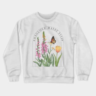 Foxglove-Daisy-Tulip Crewneck Sweatshirt